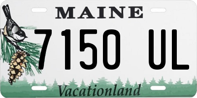 ME license plate 7150UL