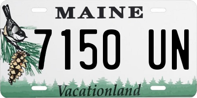 ME license plate 7150UN