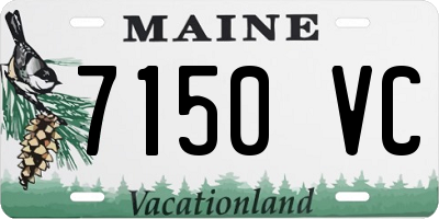 ME license plate 7150VC