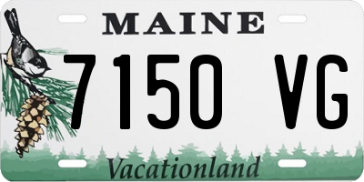 ME license plate 7150VG