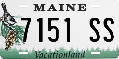 ME license plate 7151SS