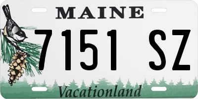 ME license plate 7151SZ