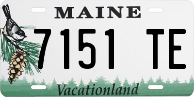 ME license plate 7151TE