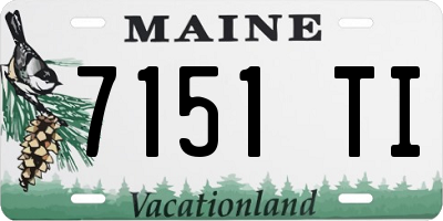 ME license plate 7151TI