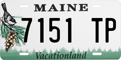 ME license plate 7151TP