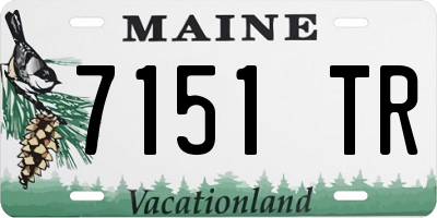 ME license plate 7151TR