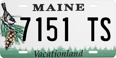 ME license plate 7151TS
