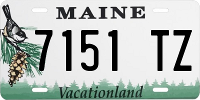 ME license plate 7151TZ
