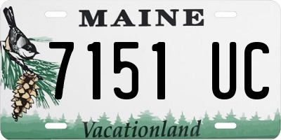 ME license plate 7151UC