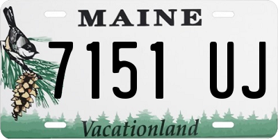 ME license plate 7151UJ