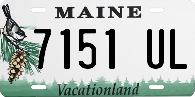 ME license plate 7151UL