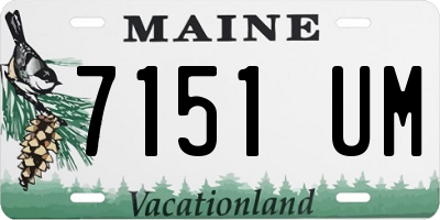 ME license plate 7151UM
