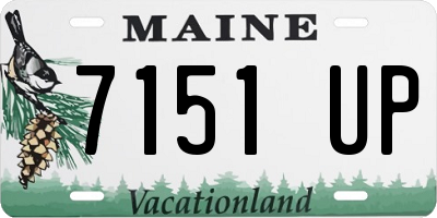 ME license plate 7151UP