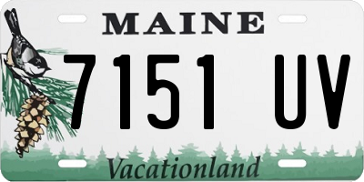 ME license plate 7151UV