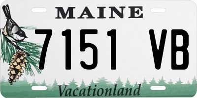 ME license plate 7151VB