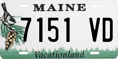 ME license plate 7151VD