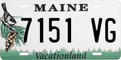 ME license plate 7151VG