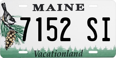 ME license plate 7152SI