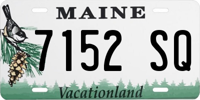 ME license plate 7152SQ