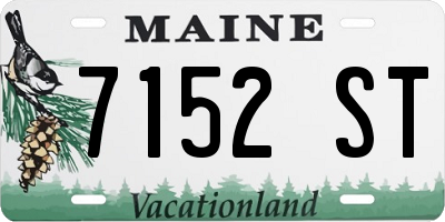 ME license plate 7152ST