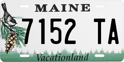 ME license plate 7152TA