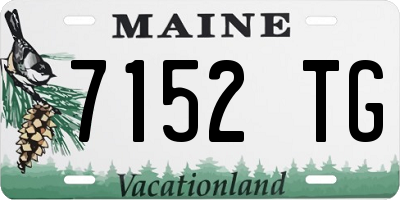 ME license plate 7152TG