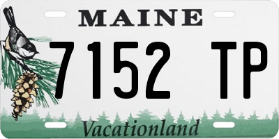 ME license plate 7152TP