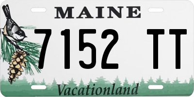 ME license plate 7152TT