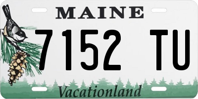 ME license plate 7152TU
