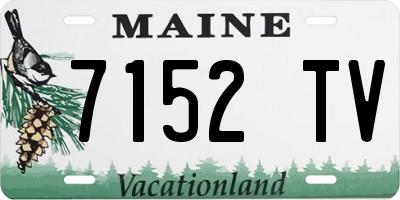 ME license plate 7152TV