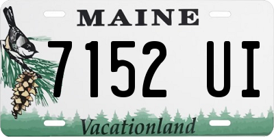 ME license plate 7152UI