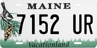 ME license plate 7152UR