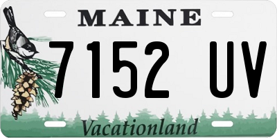 ME license plate 7152UV