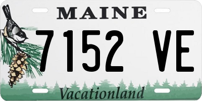 ME license plate 7152VE