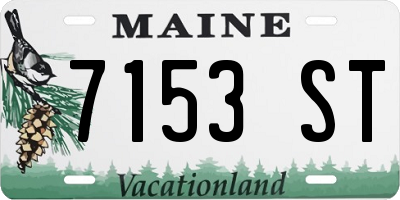 ME license plate 7153ST