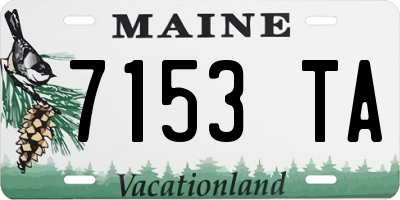 ME license plate 7153TA