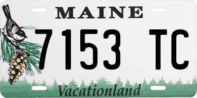 ME license plate 7153TC