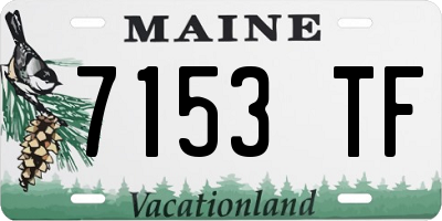 ME license plate 7153TF