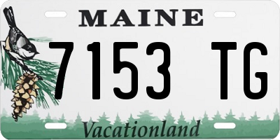 ME license plate 7153TG