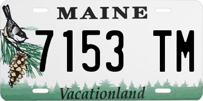 ME license plate 7153TM