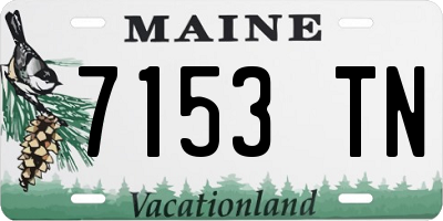 ME license plate 7153TN