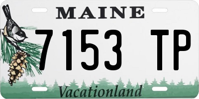 ME license plate 7153TP