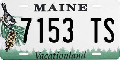 ME license plate 7153TS