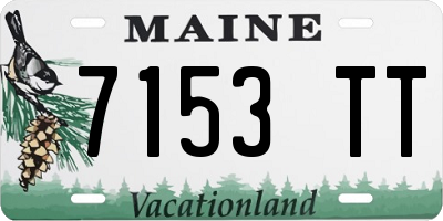 ME license plate 7153TT