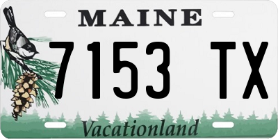 ME license plate 7153TX