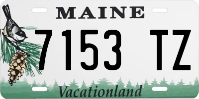 ME license plate 7153TZ