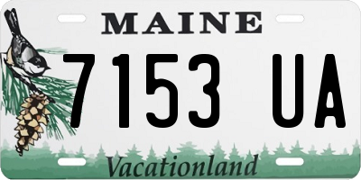 ME license plate 7153UA