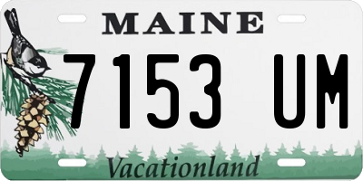 ME license plate 7153UM