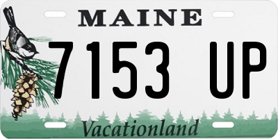 ME license plate 7153UP