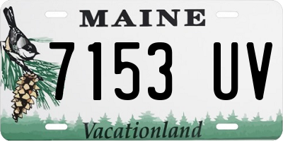 ME license plate 7153UV